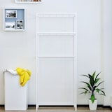 thumbnail of Estantería Metálica Blanca para Baño con 2 Baldas Salva Obstáculos 68x28x169cm 20Kg 7house