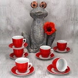 thumbnail of MamboCat 6er Set Variant Rot Kaffetassen mit Untertassen