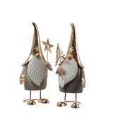 thumbnail of Weihnachtswichtel mit Stern Dekofigur aus Metall Zwerg Gnom 35cm