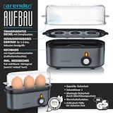 thumbnail of Arendo Frühstücks-Set in grau Wasserkocher / Toaster / Eierkocher