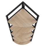 thumbnail of tectake Scaffali ad angolo Castlebar 30 x 30 x 150 cm - Industriale legno chiaro, rovere Sonoma - 404772