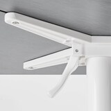 thumbnail of Set van terrastafel in leisteenlaminaat en 2 Pacific blauwe fauteuils