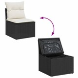 thumbnail of vidaXL Garten-Sofa-Set 9 pcs Schwarz und Creme 289 x 209 x 85 cm