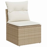 thumbnail of vidaXL Garten-Sofa-Set mit Kissen mit Speicher 12 pcs Beige und Creme