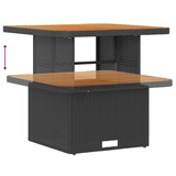 thumbnail of vidaXL 10-teiliges Garten-Sofa Set mit Kissen in Schwarz aus Poly-Rattan und Akazie