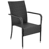 thumbnail of tectake Chaise en résine tressée GIRONA avec une capacité de charge de 120 kg - Lot de 6 - 405846