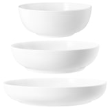 thumbnail of Seltmann Weiden Beat Color Glaze Foodbowl Set 3-teilig Weiß