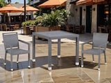 thumbnail of METRO PROFESSIONAL Sedia impilabile con braccioli e maniglia Barbados, rattan sintetico, grigio