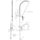 thumbnail of Monolith Geschirrbrause Mit Mischbatterie, Einloch-Montage, Mit Wasserhahn Und Einhebelmischer