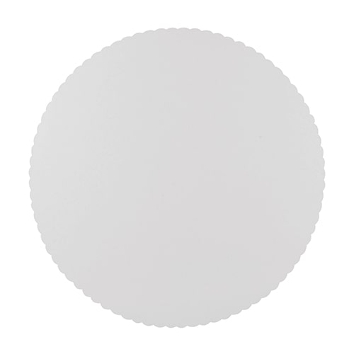 PAPSTAR 100 Tortenunterlagen, Pappe "pure" rund Ø 28 cm weiss mit gezacktem Rand
