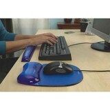 thumbnail of Fellowes Alfombrilla ergonómica con reposamuñecas para ratón de gel Crystal™ Azul