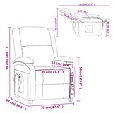 thumbnail of vidaXL Massagesessel Braun Kunstleder