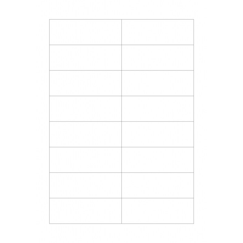 Wasserlösliche Etiketten 105,0 x 36,5 mm(Anzahl Bögen /VPE: 50)