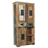 thumbnail of SIT Möbel Dressoir in gerecycleerd oud hout met metaal | natuur/multikleurig | B 90 x D 40 x H 180 cm | 11304-98 | Serie JUPITER