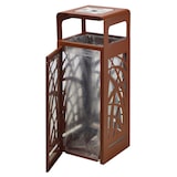 thumbnail of Rossignol - Corbeille 110L antinuisible vigipirate avec cendrier 1,5L CYBEL - effet corten