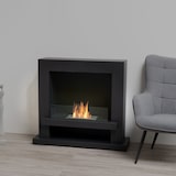 thumbnail of Moritz Ethanol Kamin freistehend Standkamin I 100 x 90 x 31 cm Raumteiler I 1,5 Liter Brenner I Bioethanol Kamin I Bio Ethanol Kaminofen Indoor