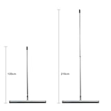 thumbnail of Wasserschieber Wasserabzieher 45 cm Breit mit Teleskopstiel max. 200cm Lang verstellbar ausziehbar Gummischieber Abzieher