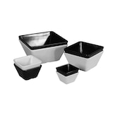 thumbnail of METRO PROFESSIONAL Schüssel, Melamin, 7 x 7 cm, quadratisch, schwarz, 6 Stück