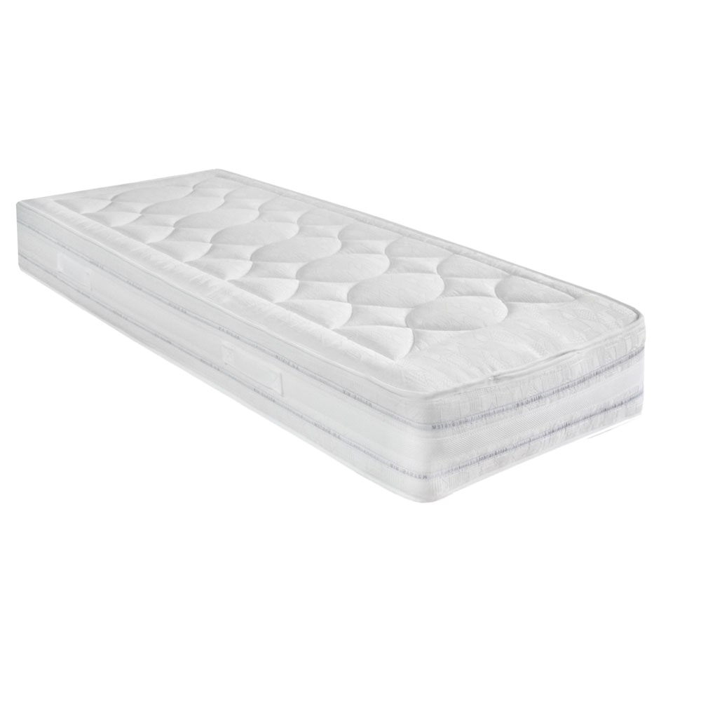 Materasso a molle e lana rigido Messico singolo 80x190 H25 lato estate/inverno - Comprarredo
