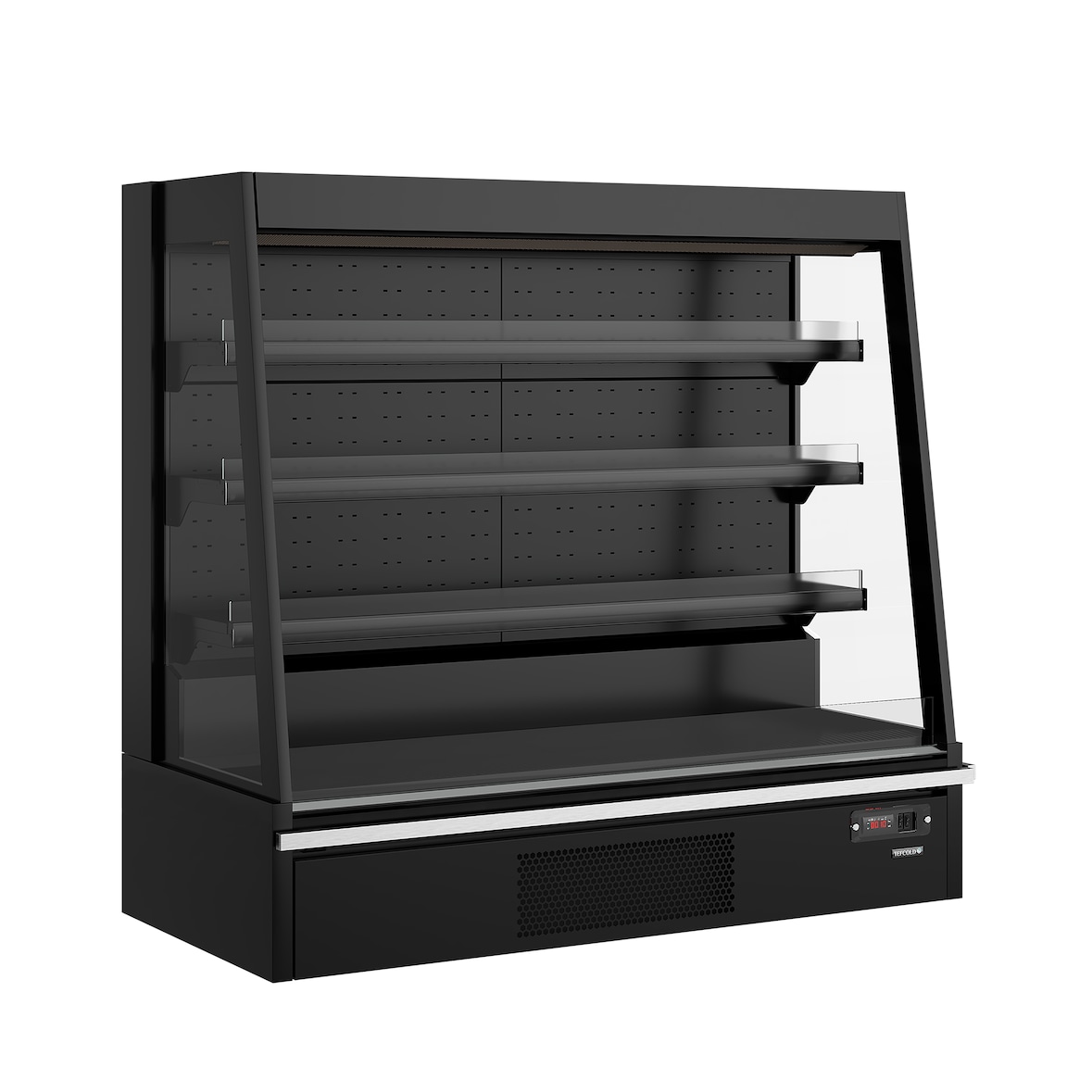 Refrigerador mural de supermercado Galaxy+ GPL14 Black HC – 360 L, Exterior Negro de Tefcold