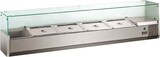 thumbnail of GastroHero Kühlaufsatz ECO 8 x GN 1/4 mit Glasaufsatz 1600 mm