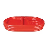 thumbnail of Olympia Kristallon polycarbonaat schaaltje met vakken klein rood 322mm