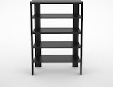 thumbnail of Coemo Schuhregal `Charlie` Standregal Schwarz Bücherregal Holz MDF LxTxH: 60x32x87 cm