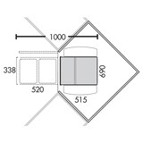 thumbnail of Wesco Corner Boy 2 Abfallsystem Ecklösungen Vollauszug/Schwenkbar, 2x 16 L