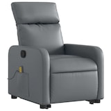 thumbnail of vidaXL Massagesessel mit Aufstehhilfe Grau Kunstleder