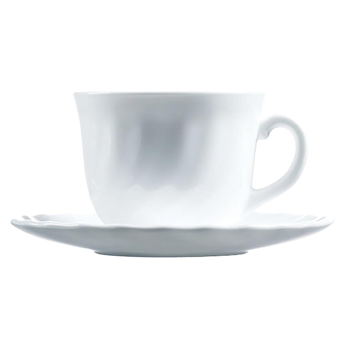 LUMINARC TRIANON - Set 4 Tazas Opal Con Plato 28Cl