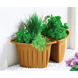 thumbnail of Eck-Blumentopf 6er-Set Terrakotta Pflanztopf Blumenkübel Pflanzkübel Pflanzgefäß Terrakotta