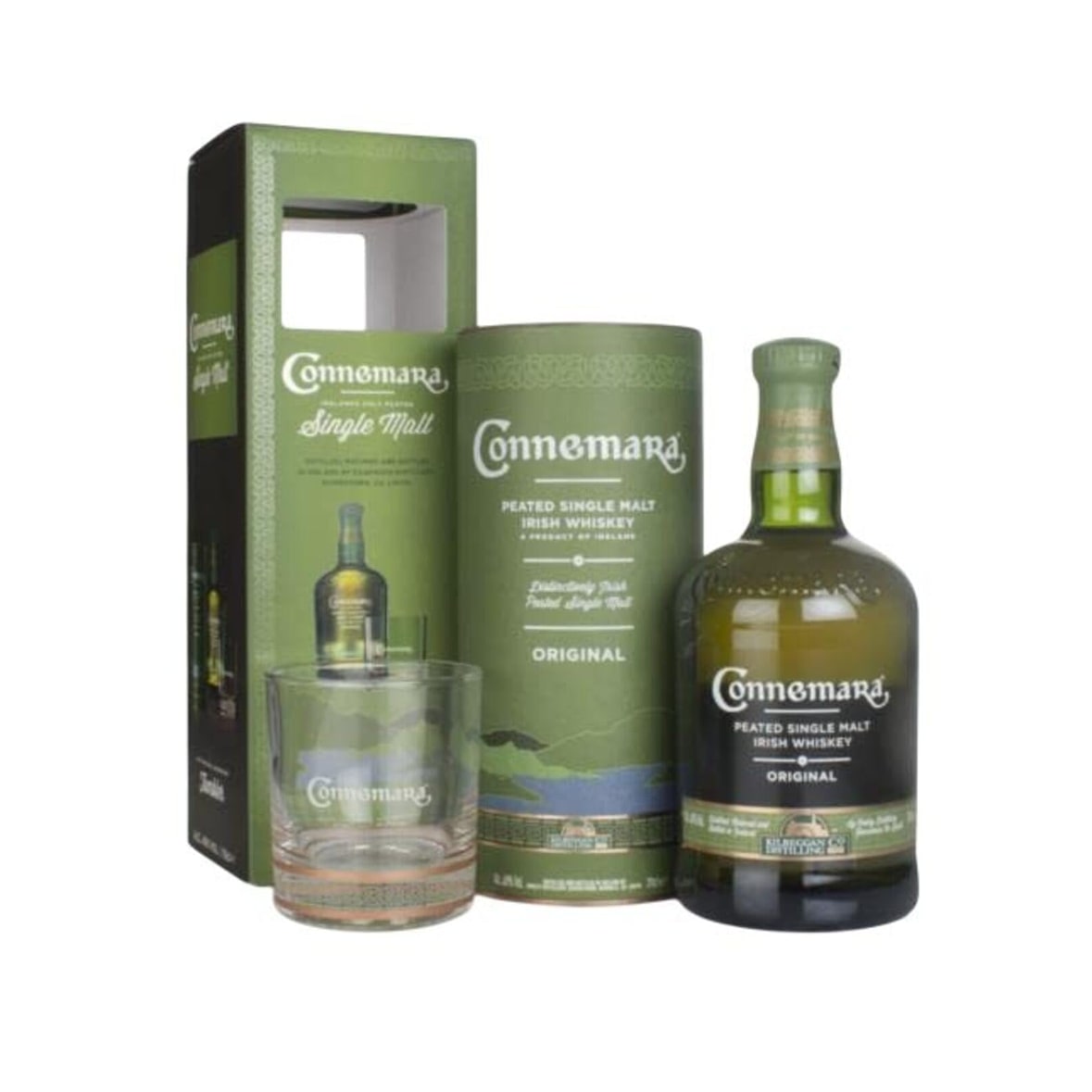 Connemara ORIGINAL Peated Single Malt Irish Whiskey 40% Vol. 0,7l en boîte cadeau