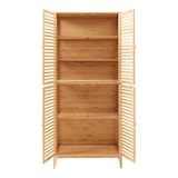 thumbnail of Helloshop26 - Badezimmerschrank/Regal aus Bambus 180 x 80 x 40 cm Naturfinish 03_0008885