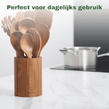 thumbnail of Bikolo® Keukengerei Set 10-Delig + Houder - Houten Spatel - Spatels - Kookgerei Set - Spatelset