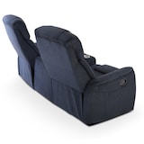 thumbnail of Kinosessel, 2er-Fernsehsessel mit mechanischer Relaxfunktion, Easy-Lift, für 2 Personen, 2 Getränkehalter, Cord-Mikrofaser in Nachtblau, Raburg Maxx