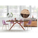 thumbnail of SIT Möbel Esszimmertisch 220 cm aus Teak | Platte 50 mm natur | Metallgestell antikbraun | B 220 x T 100 x H 73,5 cm | 15543-00 | Serie TABLES & CO