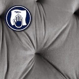 thumbnail of 2er Set Esszimmerstühle Cassis Samtbezug dunkelgrau/Samt