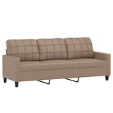 thumbnail of vidaXL 3-Sitzer-Sofa Cappuccino-Braun 180 cm Kunstleder
