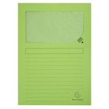 thumbnail of Exacompta - Réf. 50107E - Carton de 400 chemises à fenêtre Forever® 120 g/m²- dim 22 x 31 cm pour A4 - couleur vert pré