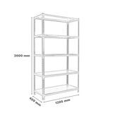 thumbnail of SimonRack Rayonnage métallique, 2000x1200x400 mm, 5 niveaux, tablette métallique, 200 kg au point de flexion, Bleu/Galvanisé - Simonclick