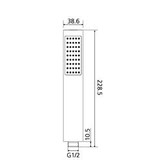 thumbnail of Beitz & Walz AQVADESIGN Stabhandbrause oval, chrom