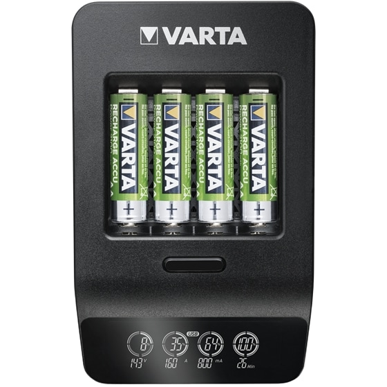 Varta LCD Smart Charger+ 4x AA 56706 2100mAh Ladegeräte/Ladekabel/Netzteile spezial