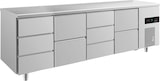 thumbnail of Gastro Edelstahl Kühltisch 10 Schubladen Umluftkühlung 2330x700x850mm -2/+8°C  ISO 50mm