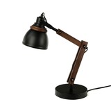 thumbnail of Verstellbare Schreibtischlampe Retro Metall Holz E14