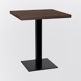 thumbnail of Bistrotisch 80x80 cm | Walnuss | Gusseisengestell