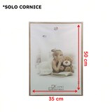 thumbnail of Cornice Bombata Moderna 35x50 cm in Legno Noce con Pannello MDF Robusto Vetro Crilex per Foto Quadri Poster Documenti Diploma Laurea