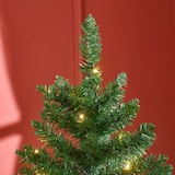 thumbnail of HOMCOM árbol de navidad artificial altura 150 cm ignífugo con 502 ramas 150 luces LED IPX2 8 modos hojas de PVC apertura automática base plegable