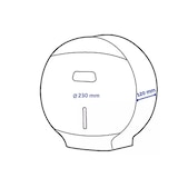 thumbnail of Distributeur blanc de papier toilette Mini Jumbo - CLAR