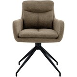 thumbnail of CHEFGASTRO 2er Set Esszimmerstuhl SAINT LOUIS Stoff HxBxT 83x57x62cm Stoff Braun Küchenstuhl