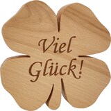 thumbnail of Holz-Kleeblatt aus Buche Glücksbringer Größen wählbar V-40.11-0014 cm